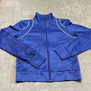 Puma Track Jacket, Royal Blue, Retro, Sporty, Vintage, Size S